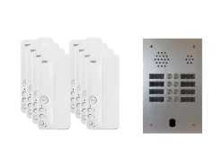 Kit interphone 2 rangées avec 8 combinés URMET Collectif