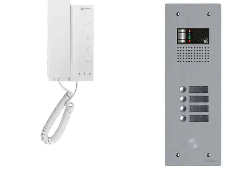 Kit interphone avec 4 combinés GOLMAR Collectif