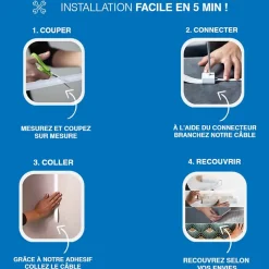 Kit multimédia 3 lignes Magic Elek 16A 3500W