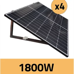 Kit Plug & Play 1800W Gamme PREMIUM avec micro-onduleurs Hoymiles