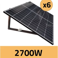Kit Plug & Play 2700W Gamme PREMIUM avec micro-onduleurs Hoymiles