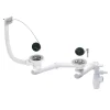 Kit pour évier avec siphon réglable blanc 60mm, bouchon et trop-plein Wirquin