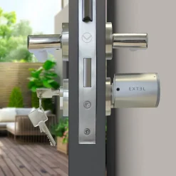 Kit Serrure Connectée Extel Lock + cylindre 40/40 mm + clavier sans fil + 2 badges supplémentaires
