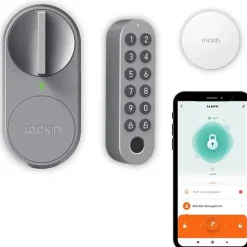 Kit serrure de porte d'entrée - KONYKS - Lockin G30 Pro - Digicode et hub inclus