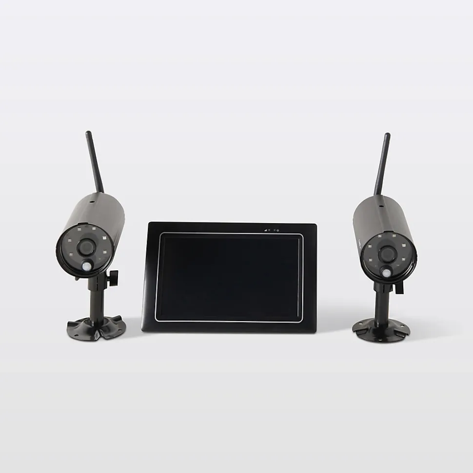 Kit vidéosurveillance intérieur et extérieur - 2 caméras Chacon 1080P - 4 canaux - 2 To