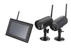 Kit vidéosurveillance intérieur et extérieur - 2 caméras Chacon 1080P - 4 canaux - 2 To
