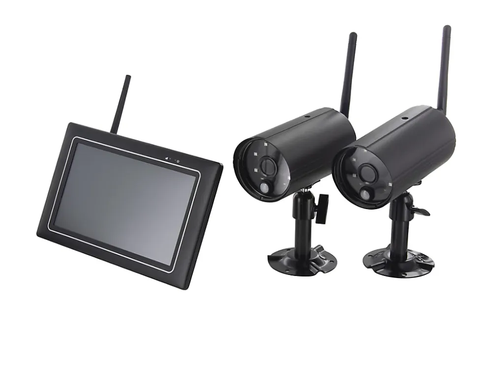 Kit vidéosurveillance intérieur et extérieur - 2 caméras Chacon 1080P - 4 canaux - 2 To