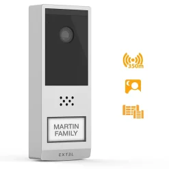 Kit Visiophone connecté et sans fil Wave 2 + 1 batterie supplémentaire - Extel