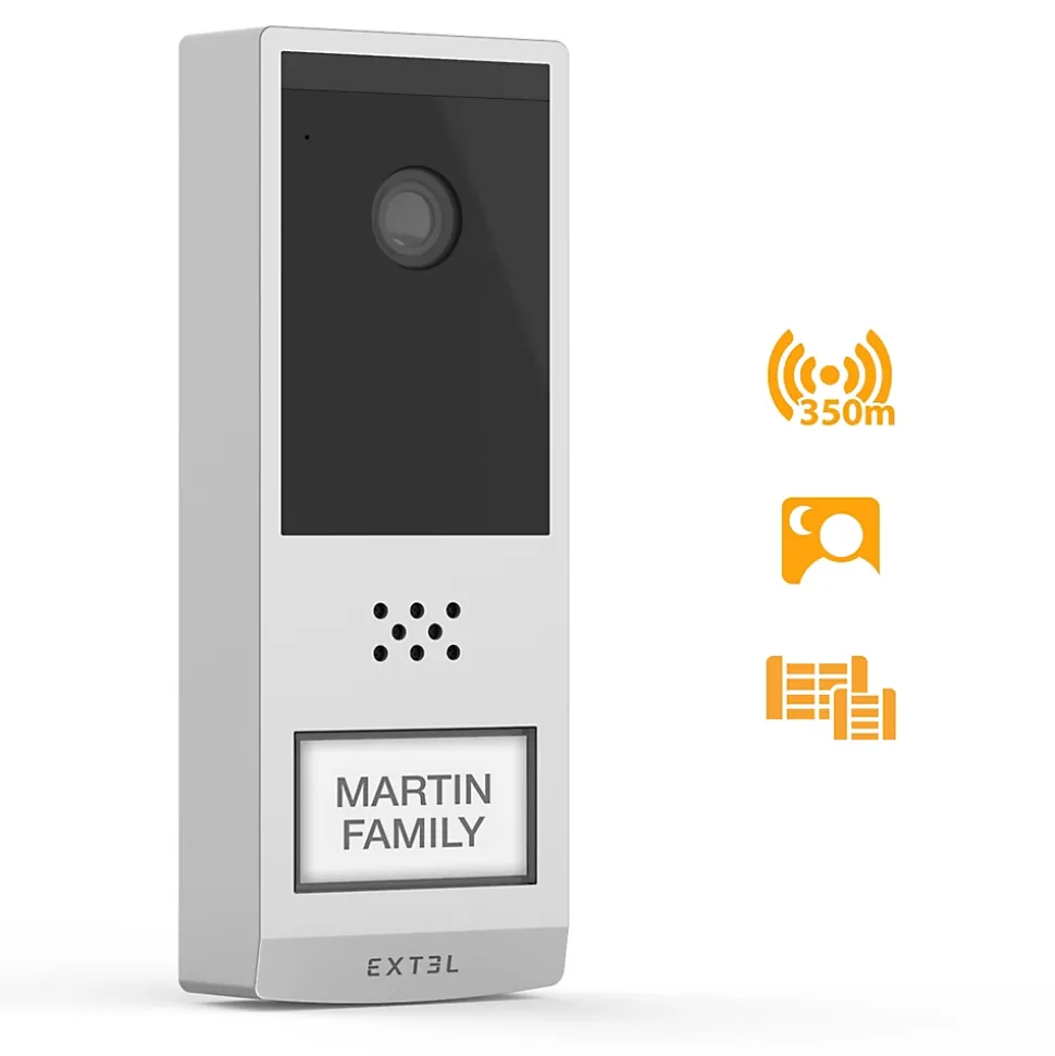 Kit Visiophone connecté et sans fil Wave 2 + 1 batterie supplémentaire - Extel