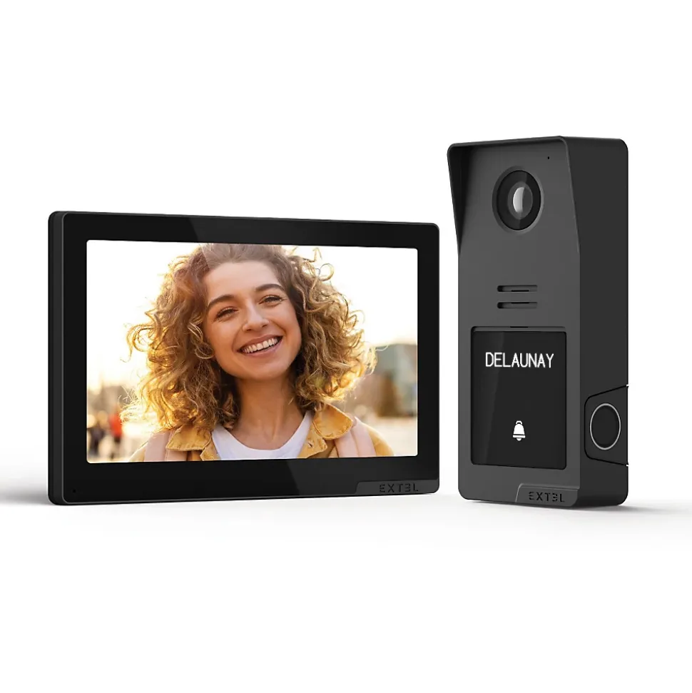 Kit visiophone filaire connecté Digital Connect + coque graphite