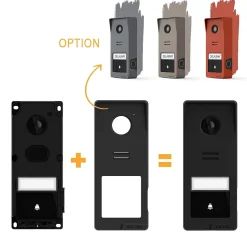 Kit visiophone sans fil connecté Wave 3 + coque graphite