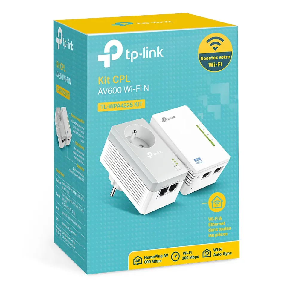 Kit 2X CPL AV600 + WiFi N300 TP-Link