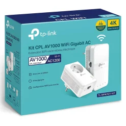 Kit 2x CPL AV1000 Gigabit WiFi AC1200 avec prise gigogne TP-Link