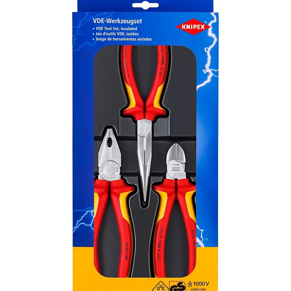 KNIPEX Pince à dénuder universelle 160 mm, poignées bi-matière, tête polie, réglage moleté 11 02 160 SB