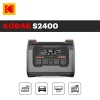 KODAK Kit Station d'Énergie Portable S2400 + Panneau Solaire 400W - Batterie 2047Wh - Micro-onduleur 800W - Maison, Camping..