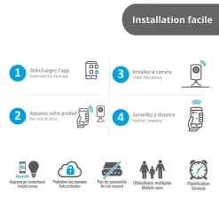 KOZii - Caméra connectée KOZII HD 720p avec Détecteur de mouvement intégré - KCAM720