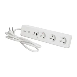 KOZii - Multi prise connectée KOZII 16A 3680W max avec 3 prises et 2 ports USB - KMPRI3680