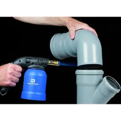 Lampe a souder à gaz Coque Acier piezo cartouches gaz 190g KEMPER