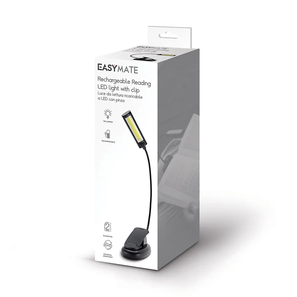 Lampe de lecture rechargeable à LED et avec pince - EasyMate - 330310