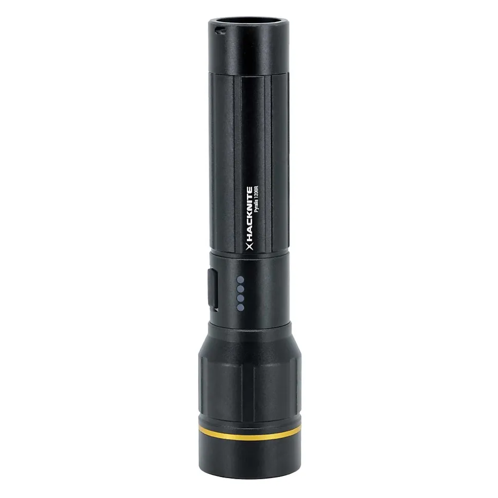 Lampe de Poche LED Rechargeable PIRALYS 1200R - 1200 lumens HACKNITE