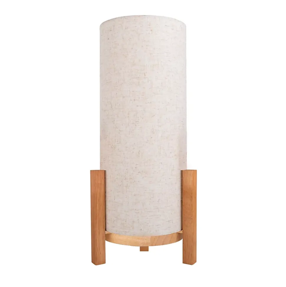 Lampe de table à accu MADITA H 48cm beige naturel LED intégrée intensité variable capteur tactile