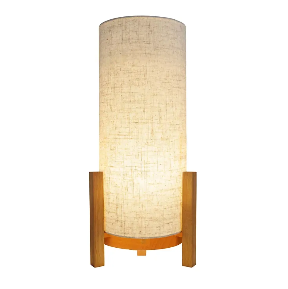 Lampe de table à accu MADITA H 48cm beige naturel LED intégrée intensité variable capteur tactile