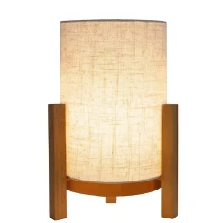 Lampe de table à accu MATILDA H 32cm beige naturel LED intégrée intensité variable capteur tactile