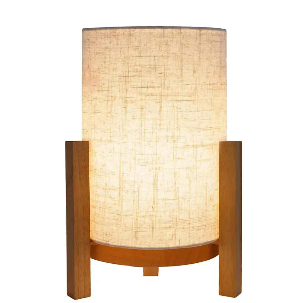 Lampe de table à accu MATILDA H 32cm beige naturel LED intégrée intensité variable capteur tactile