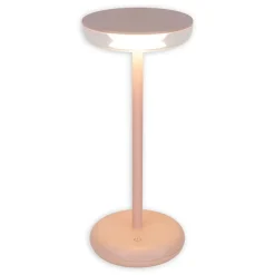 Lampe de table à accu PASI intérieur extérieur métal plastique rose intensité variable tactile fonction mémoire hauteur 26cm