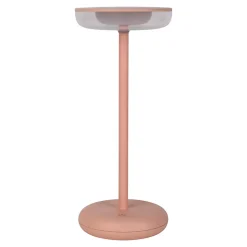 Lampe de table à accu PASI intérieur extérieur métal plastique rose intensité variable tactile fonction mémoire hauteur 26cm