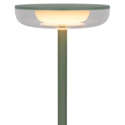 Lampe de table à accu PASI intérieur extérieur métal plastique menthe intensité variable tactile fonction mémoire hauteur 26cm