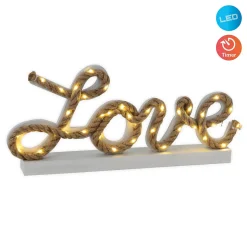 Lampe de table décorative LED 'LOVE' h : 20cm