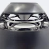 Lampe de table LED 'Muna' avec haut-parleur Bluetooth pour l'extérieur, en plastique noir, avec LED intégrée, hauteur 16,5 cm
