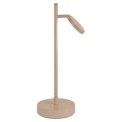 Lampe de table LED rechargeable LUPA 45cm aluminium Frosted Almonds plastique blanc LED variable capteur tactile hauteur 45cm