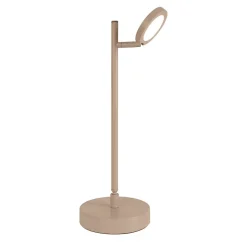 Lampe de table LED rechargeable LUPA 45cm aluminium Frosted Almonds plastique blanc LED variable capteur tactile hauteur 45cm