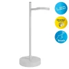 Lampe de table LED rechargeable LUPA 45cm aluminium blanc et plastique blanc LED intégrées intensité variable capteur tactile