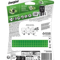Lampe fontale Energizer Hard Case professionnel vision HD vert 350 lumens