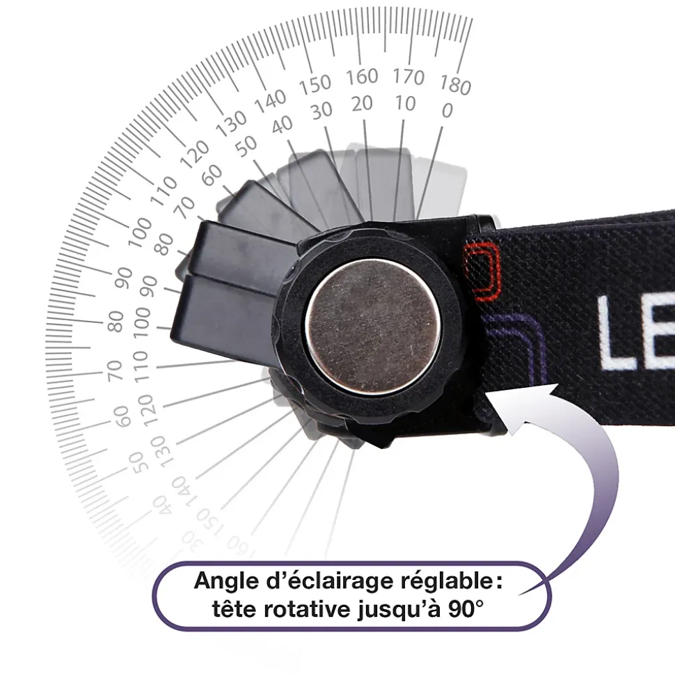 Lampe Frontale LED Waterproof Rechargeable USB - Réglable - Éclairage Puissant - Résistante Pluie et Humidité - x1