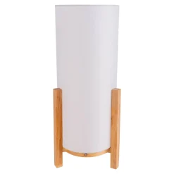Lampe table accu MADITA H 48cm blanc naturel LED intégrée intensité variable capteur tactile