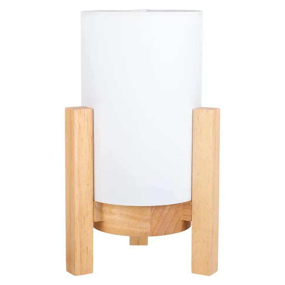 Lampe table accu MADITA H 25cm blanc naturel LED intégrée intensité variable capteur tactile