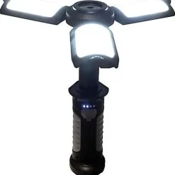 Lampe torche - MAXIMUS - Multifonctions - Rechargeable USB - 10 W - 630 lumens - IP20 - 3 ailes orientables
