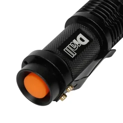 Lampe torche LED 60 lumens Diall autonomie 1h30 fonctionne avec 1 pile AA (LR6)