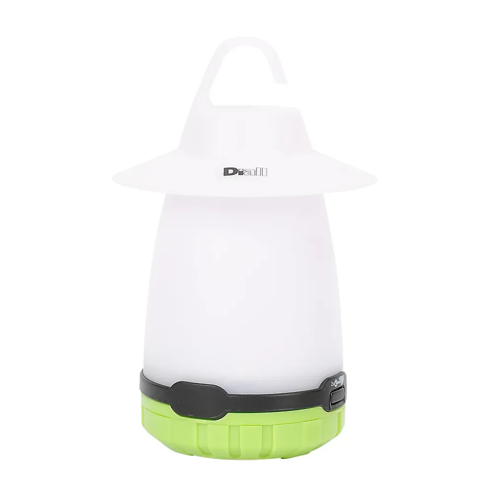 Lanterne de camping LED 80 lumens Diall autonomie 15h fonctionne avec 3 piles AA (LR6)