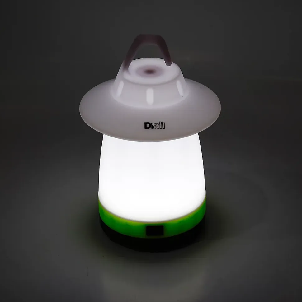 Lanterne de camping LED 80 lumens Diall autonomie 15h fonctionne avec 3 piles AA (LR6)