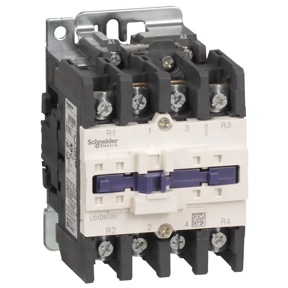 Lc1d80004b7 Schneider - Contacteur Tétrapolaire - 4no - 125a - Bobine 24vca - Vis