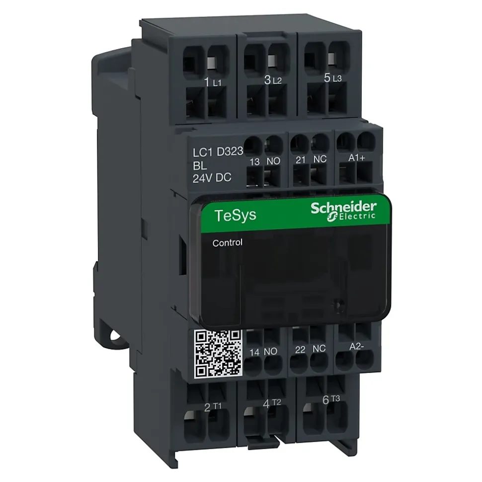 Lc1d323bl Schneider - Contacteur Tripolaire - 3no - 32a - Bobine 24vcc - Auto