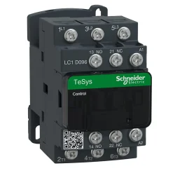 Lc1d096f7 Schneider - Contacteur Tripolaire - 3no - 9a - Bobine 110vca - Cosse - Tesys Lc1d09