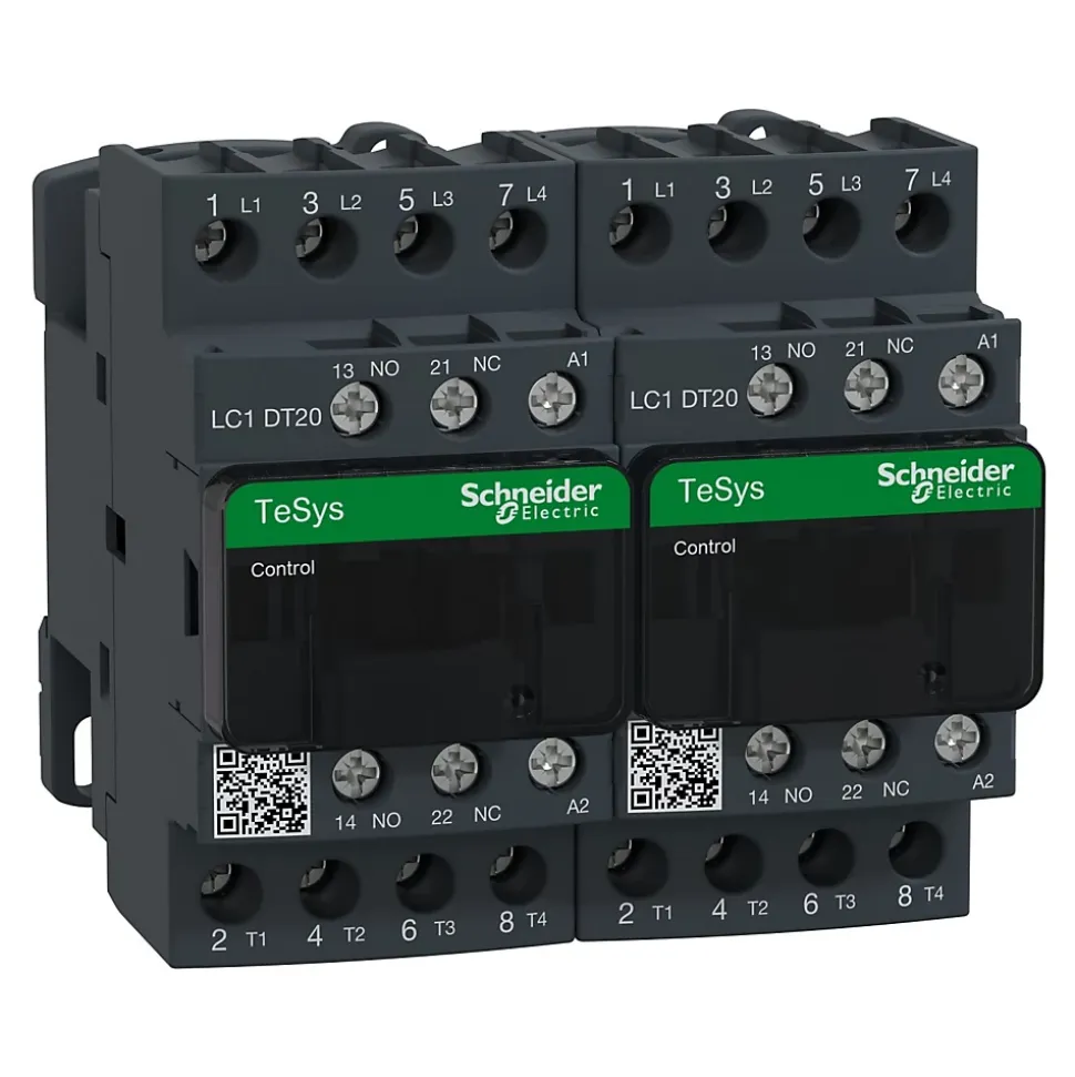 Lc2dt20p7 Schneider - Contacteur Inverseur Tétrapolaire - 4no - 20a - Bobine 230vca - Vis