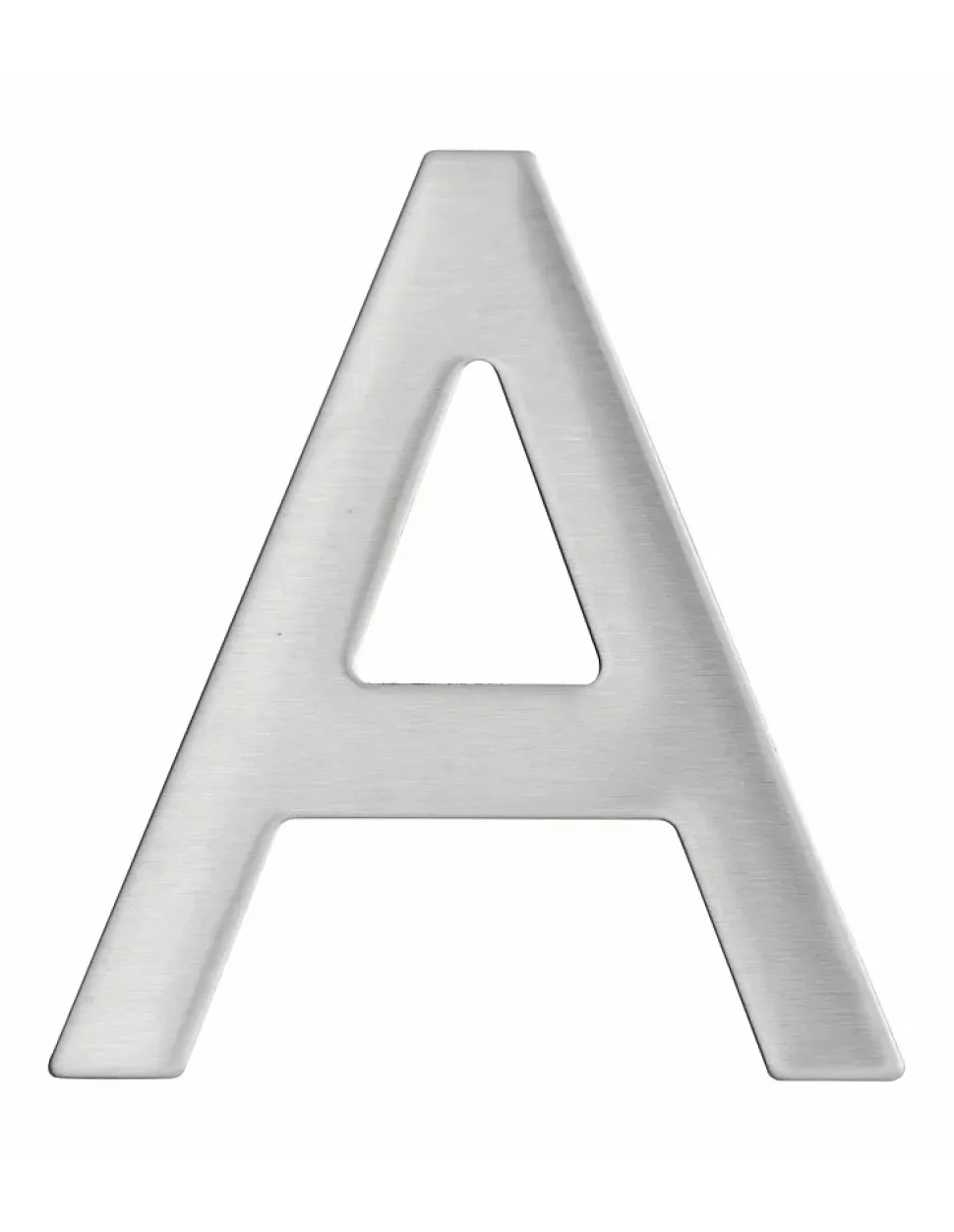 Lettre A inox H.76mm adhésif - THIRARD