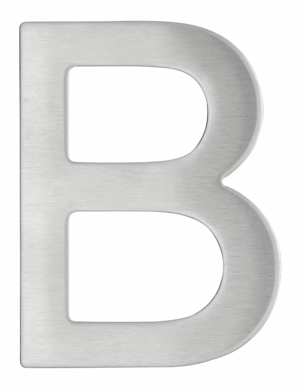 Lettre B inox H.76mm adhésif - THIRARD